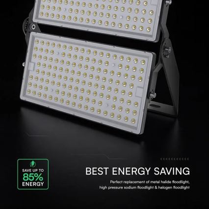 LED prožektorius LED/500W/230V 6500K IP65 pilkas
