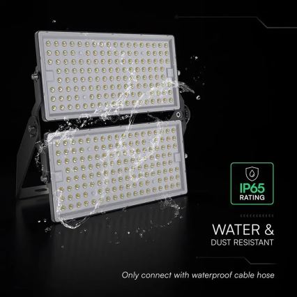 LED prožektorius LED/500W/230V 6500K IP65 pilkas