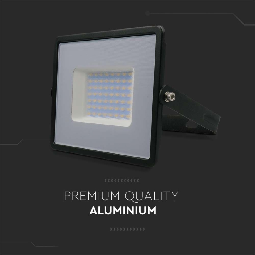 LED prožektorius LED/50W/230V 4000K IP65 juoda