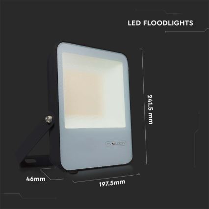 LED prožektorius LED/50W/230V 6400K IP65 juoda