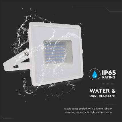 LED prožektorius LED/50W/230V 6500K IP65 balta