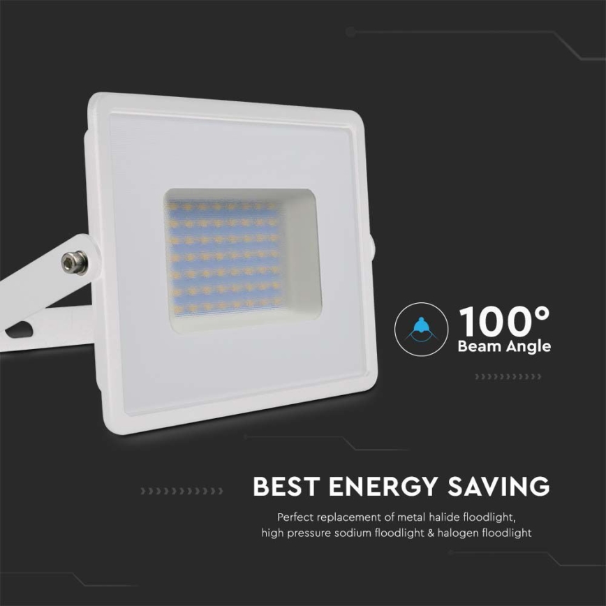 LED prožektorius LED/50W/230V 6500K IP65 balta