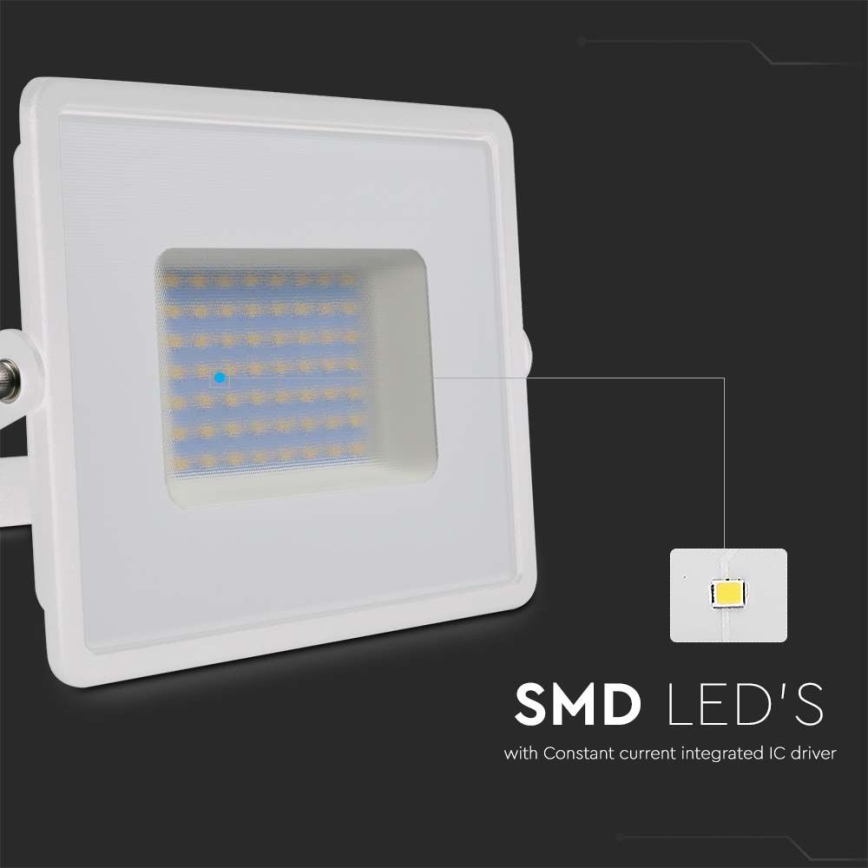 LED prožektorius LED/50W/230V 6500K IP65 balta