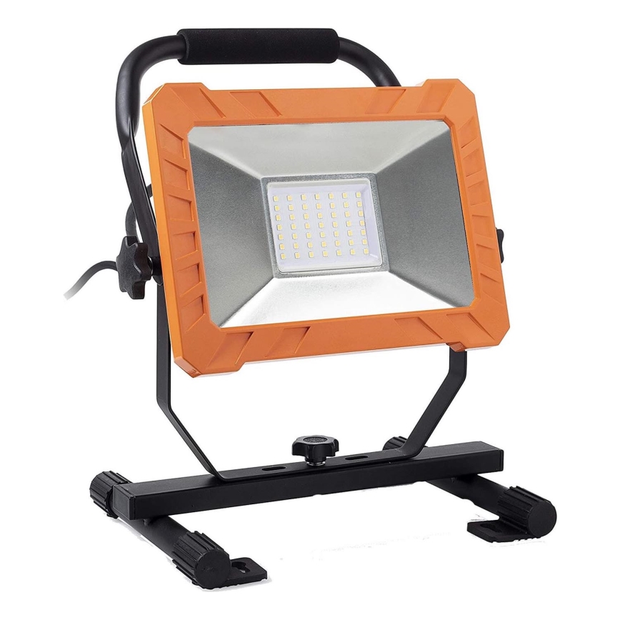 LED prožektorius LED/50W/230V 6500K IP65 oranžinė/juoda
