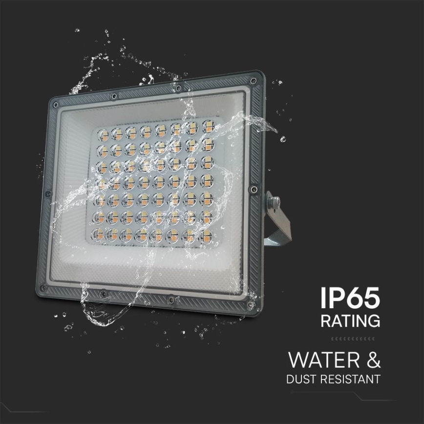 LED prožektorius LED/50W/230V IP65 3000/4000/6500K pilka