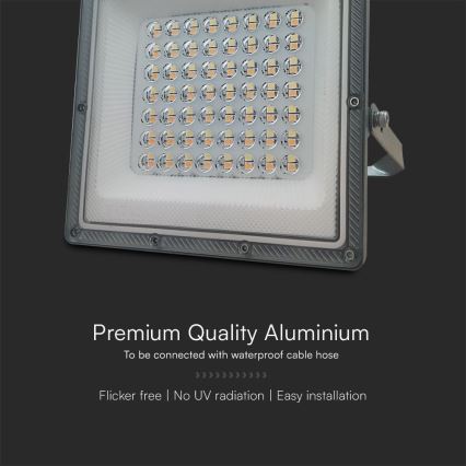 LED prožektorius LED/50W/230V IP65 3000/4000/6500K pilka