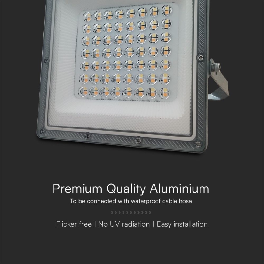 LED prožektorius LED/50W/230V IP65 3000/4000/6500K pilka