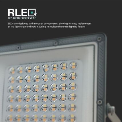 LED prožektorius LED/50W/230V IP65 3000/4000/6500K pilka