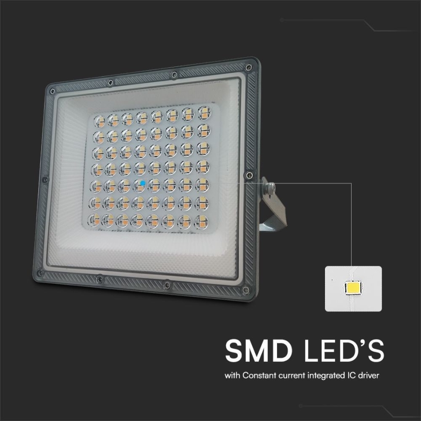 LED prožektorius LED/50W/230V IP65 3000/4000/6500K pilka