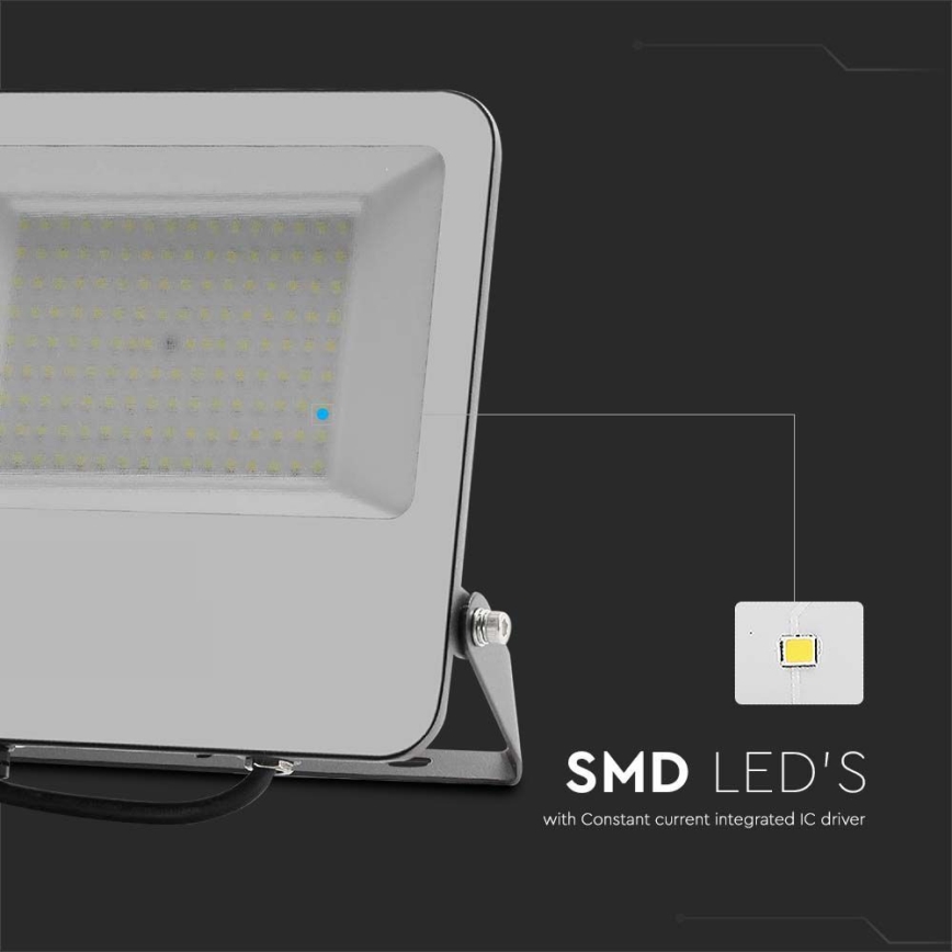 LED prožektorius SAMSUNG CHIP LED/100W/230V 4000K IP65 juoda
