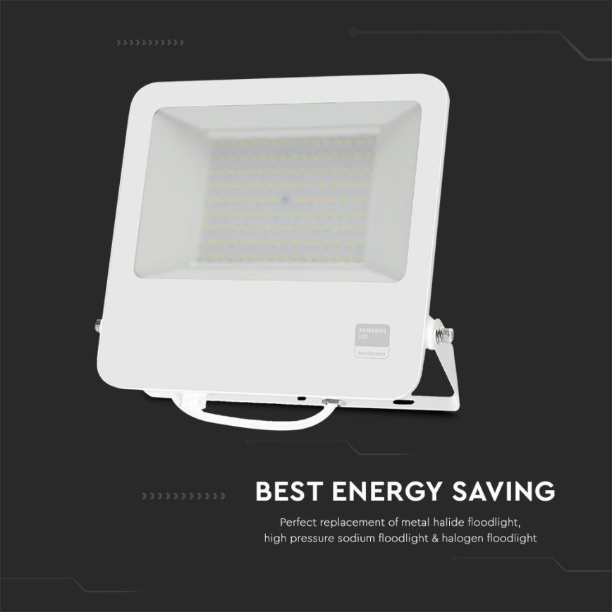 LED prožektorius SAMSUNG CHIP LED/100W/230V 6400K IP65 balta