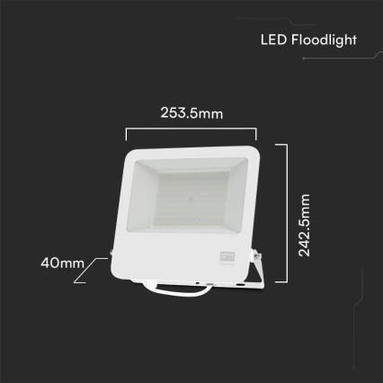 LED prožektorius SAMSUNG CHIP LED/100W/230V 6400K IP65 balta