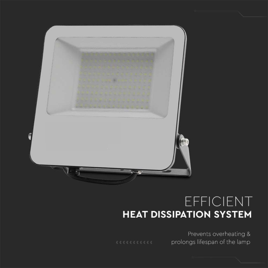 LED prožektorius SAMSUNG CHIP LED/100W/230V 6500K IP65 juoda