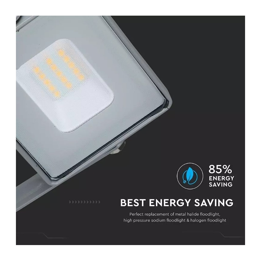 LED Prožektorius SAMSUNG CHIP LED/10W/230V IP65 4000K pilkas