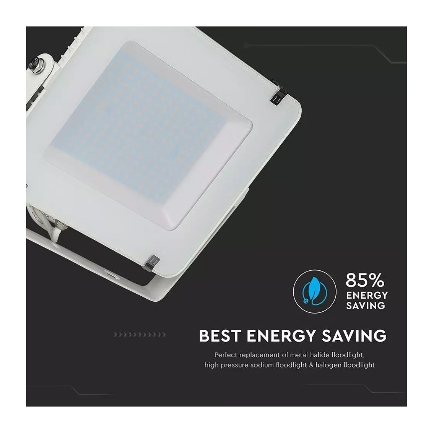 LED Prožektorius SAMSUNG CHIP LED/150W/230V 3000K IP65 baltas