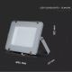 LED Prožektorius SAMSUNG CHIP LED/150W/230V 6400K IP65 pilkas