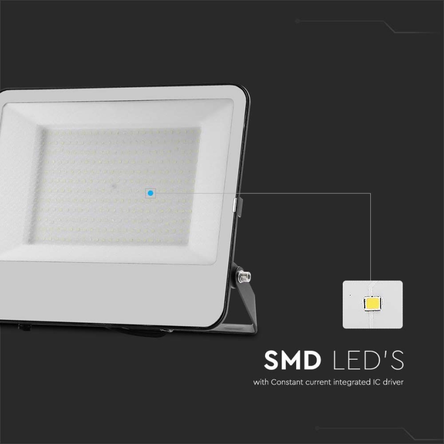 LED prožektorius SAMSUNG CHIP LED/200W/230V 4000K IP65 juoda