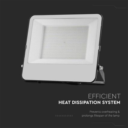 LED prožektorius SAMSUNG CHIP LED/200W/230V 4000K IP65 juoda
