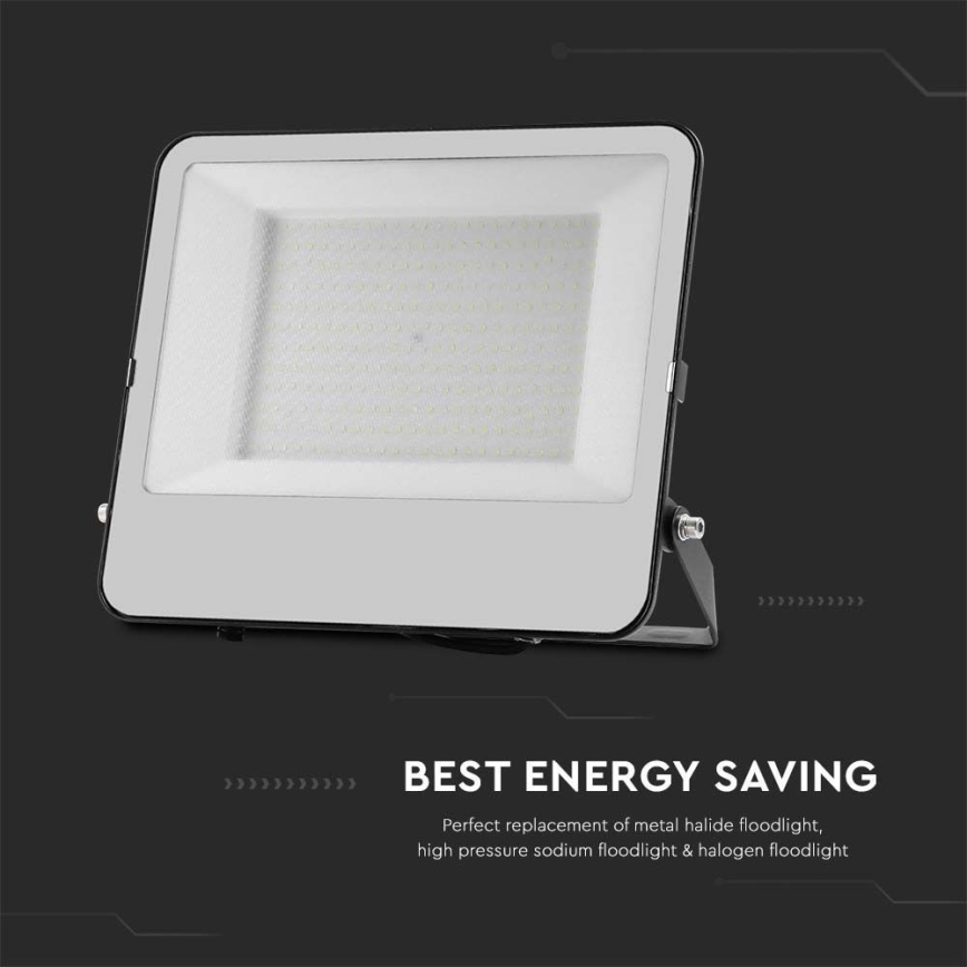 LED prožektorius SAMSUNG CHIP LED/200W/230V 4000K IP65 juoda