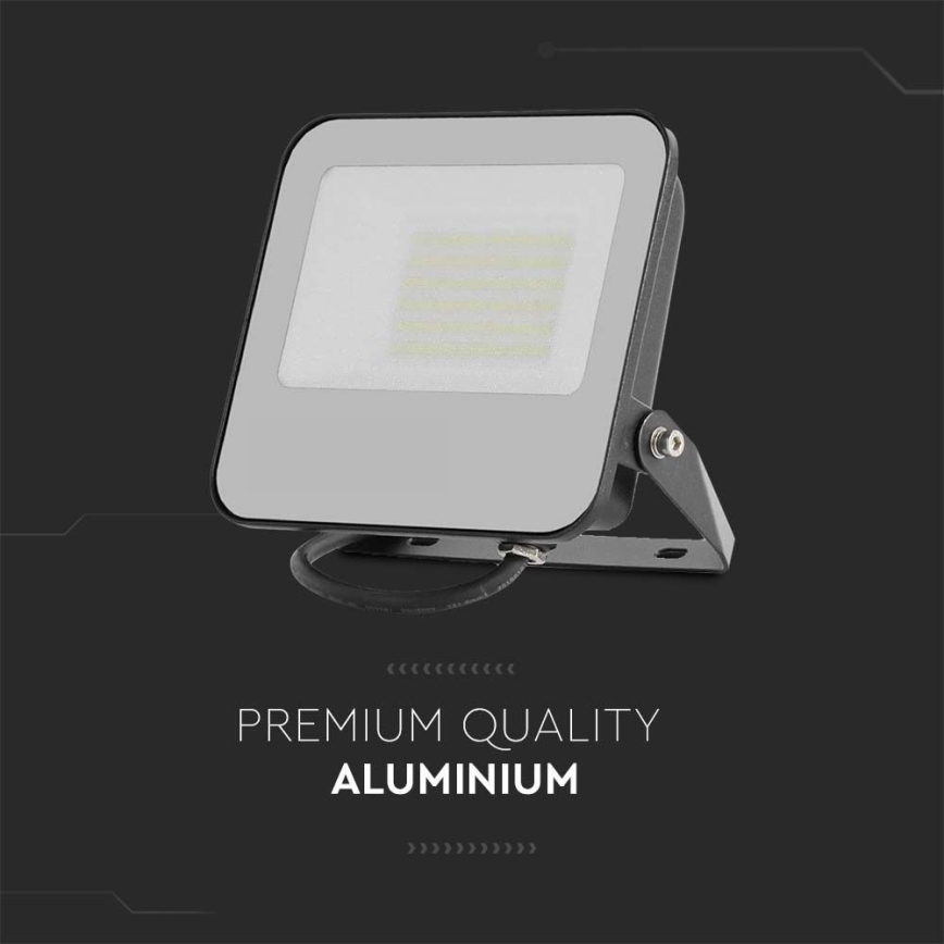 LED prožektorius SAMSUNG CHIP LED/30W/230V 4000K IP65 juoda