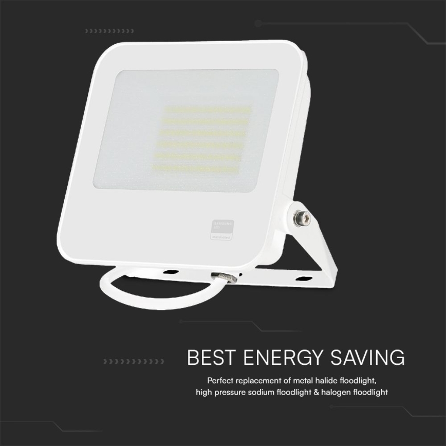 LED prožektorius SAMSUNG CHIP LED/50W/230V 4000K IP65 balta