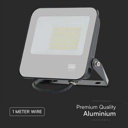 LED prožektorius SAMSUNG CHIP LED/50W/230V 6500K IP65 juoda