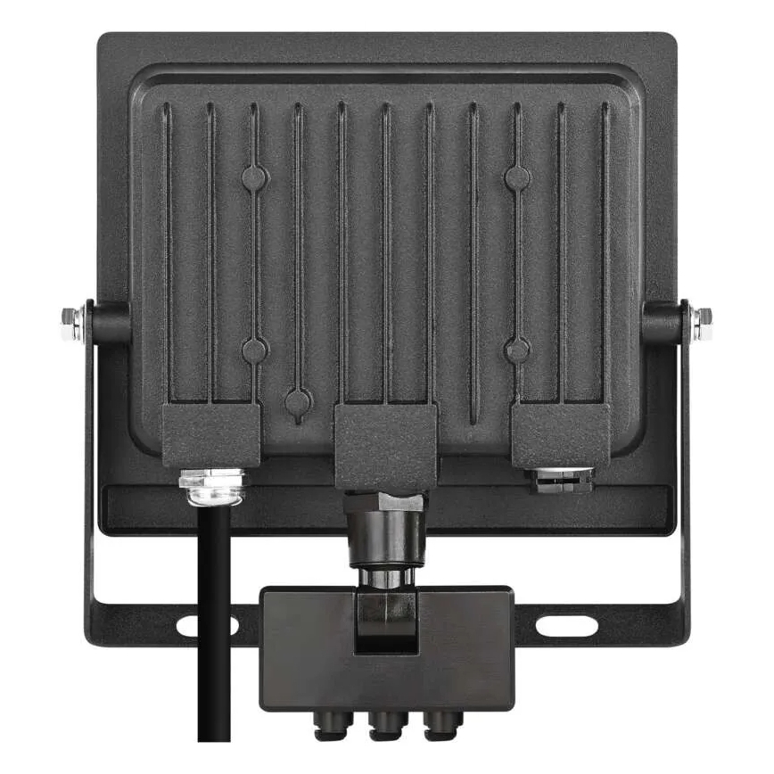 LED prožektorius TAMBO EVO su judesio ir sutemų jutikliu, 30 W, 230 V, 4000 K, IP44, juodas