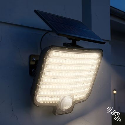 LED prožektorius su judesio jutikliu ir saulės panele ALEX LED/5,5W/3,7V 1200 mAh IP44