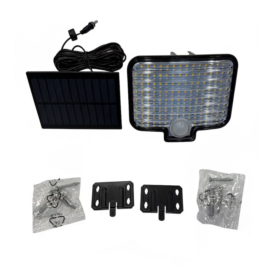 LED prožektorius su judesio jutikliu ir saulės panele ALEX LED/5,5W/3,7V 1200 mAh IP44