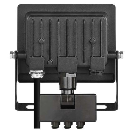 LED prožektorius su judesio ir sutemų jutikliu TAMBO EVO LED/20W/230V 4000K IP44 juodas