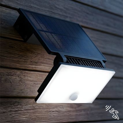 LED prožektorius su jutikliu ir saulės moduliu FUJI LED/8W/3,7V 2000 mAh IP44