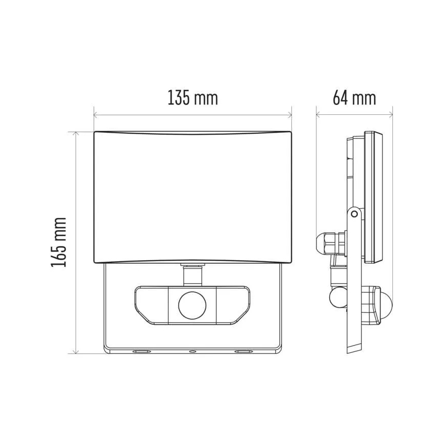 LED Prožektorius su jutikliu LED/20W/230V IP54