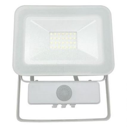 LED prožektorius su jutikliu LED/20W/265V 1800lm baltas IP65