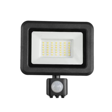 LED Prožektorius su jutikliu LED/30W/230V 4000K IP44