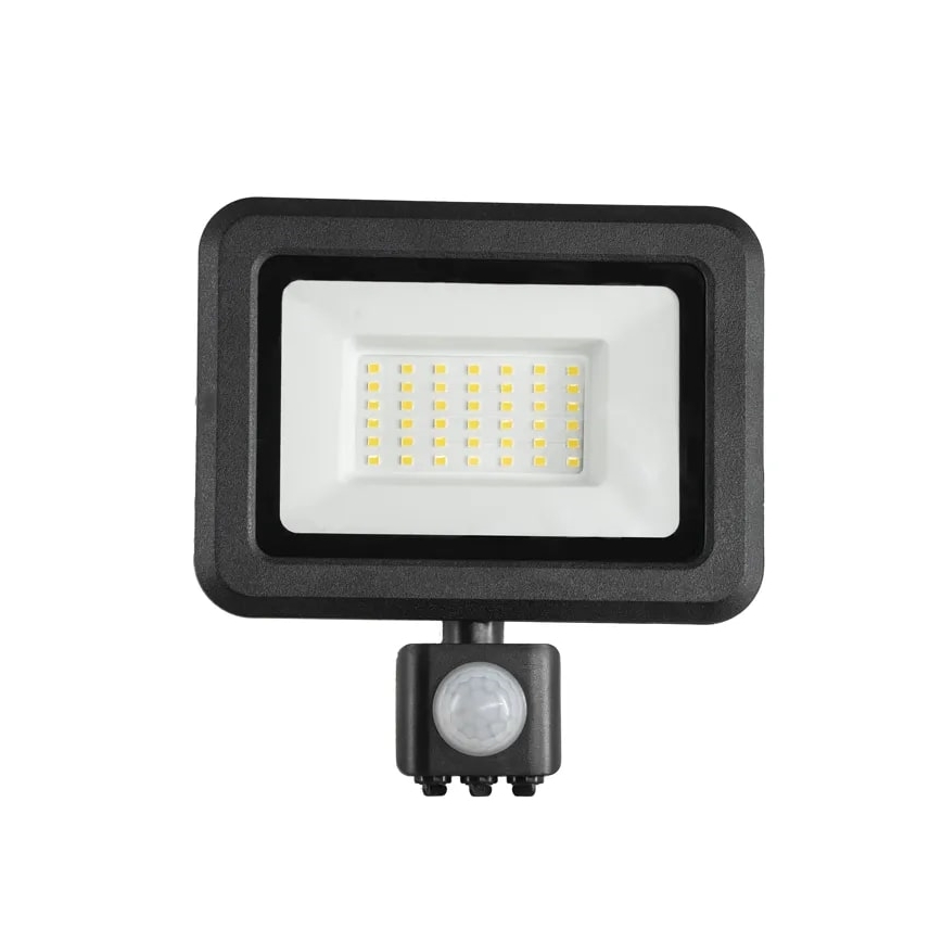 LED Prožektorius su jutikliu LED/30W/230V 4000K IP44