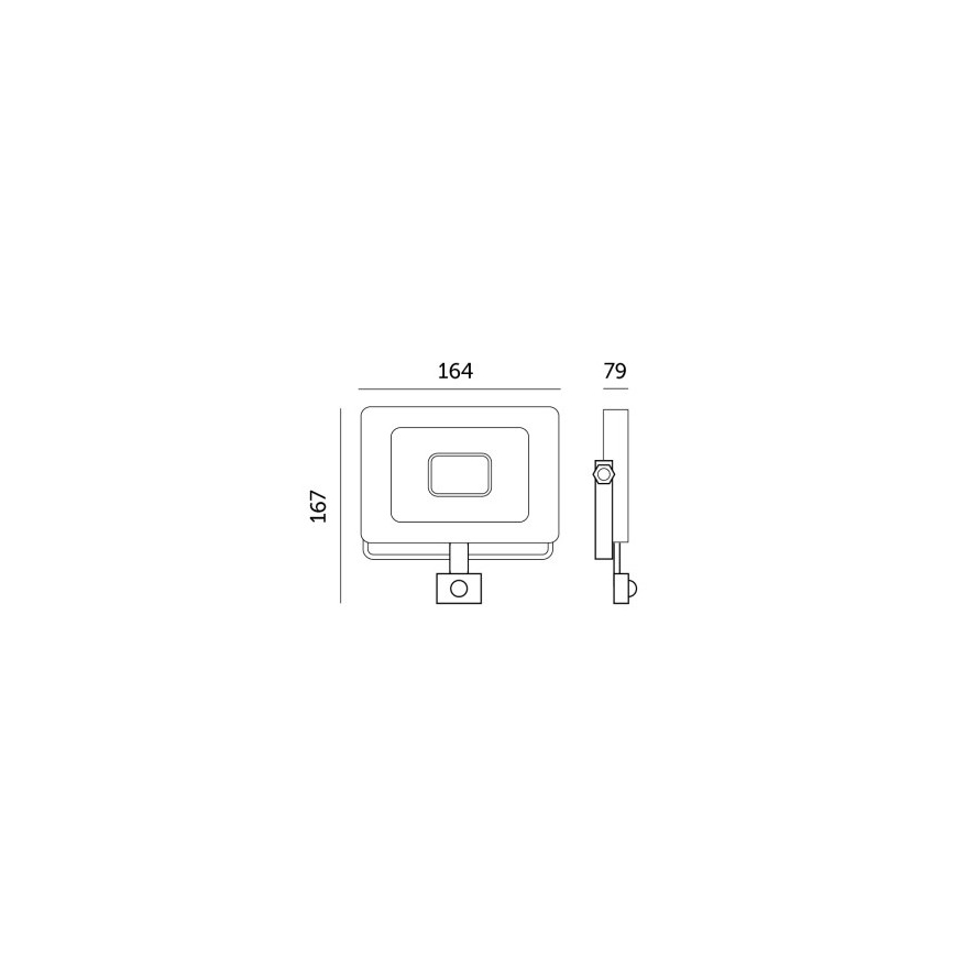 LED prožektorius su jutikliu LED/30W/230V 6500K IP44