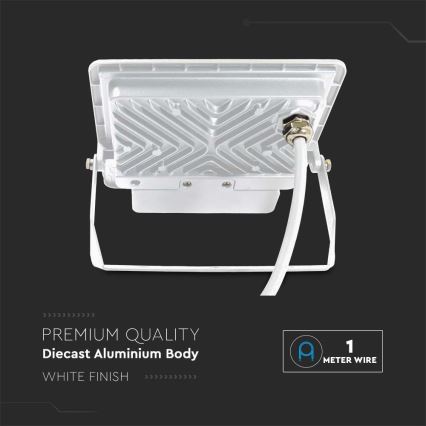 LED prožektorius su jutikliu LED/50W/230V 6500K IP65 balta