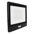 LED prožektorius su jutikliu LED/50W/230V 6500K IP65 juoda