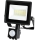 LED prožektorius su jutikliu MHC LED/20W/230V IP44 6500K juoda
