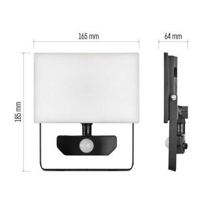 LED prožektorius su jutikliu TAMBO LED/30W/230V 4000K IP54