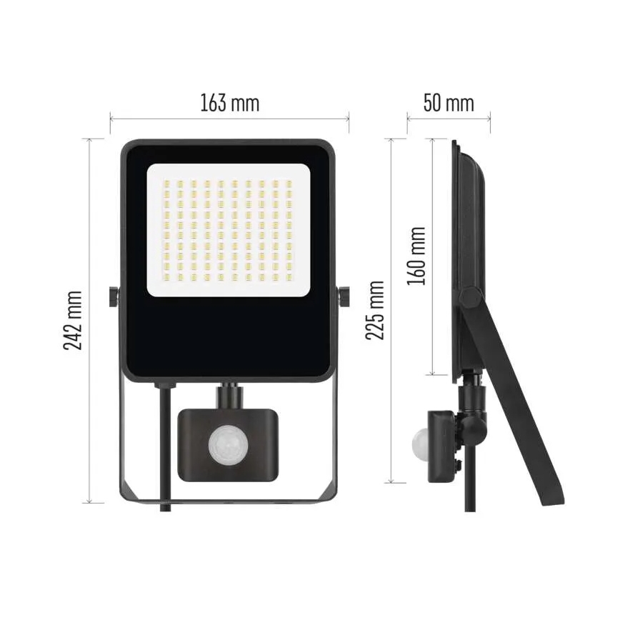 LED prožektorius su jutikliu VISIO LED/50W/230V 4000K IP65