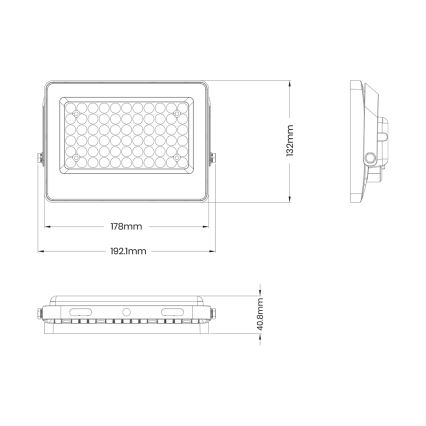 LED Prožektorius su saulės kolektoriumi FOCUS 60W/10000 mAh 3,2V 6000K IP65 + valdymo pultas