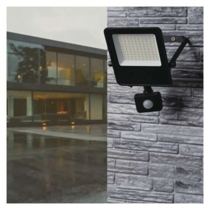 LED prožektorius su jutikliu VISIO LED/50W/230V 4000K IP65