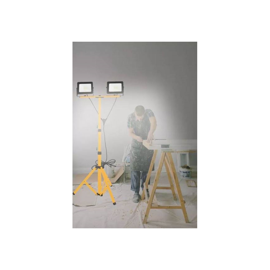 LED Prožektorius su stovu  2xLED/30W/230V IP65