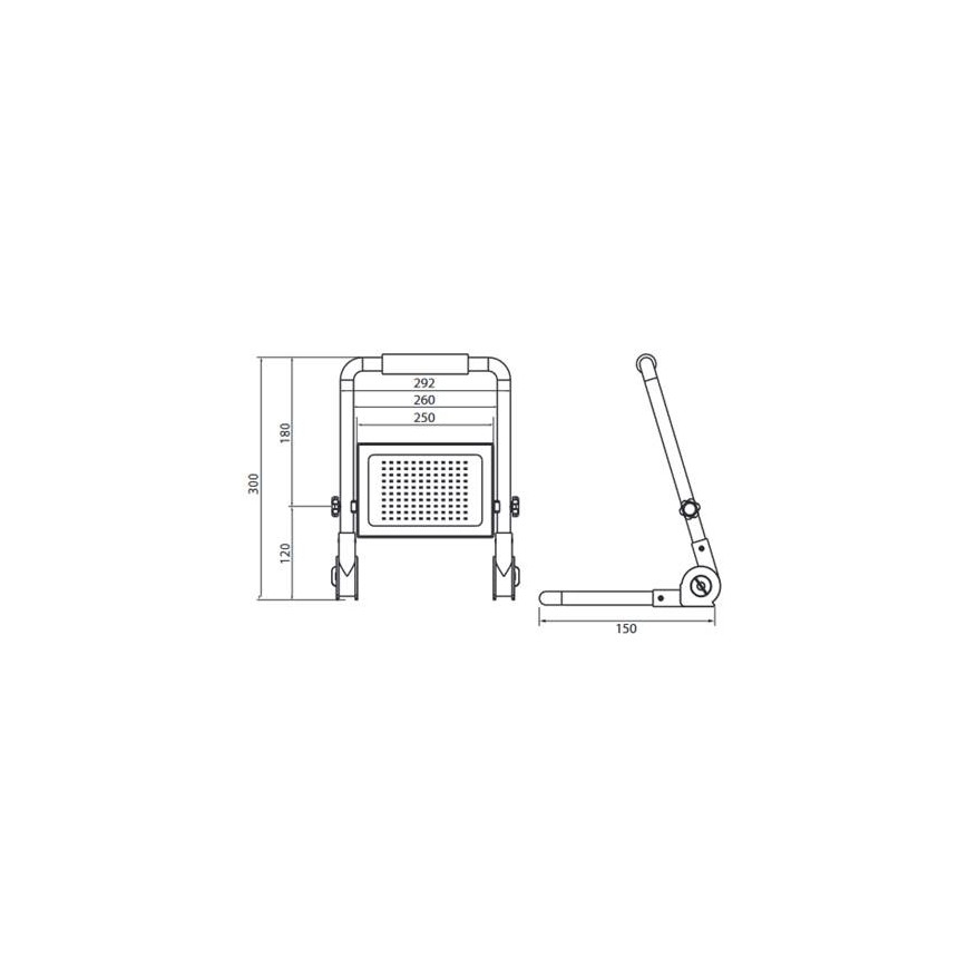 LED Prožektorius su stovu ADVIVE WORK LED/100W/230V IP65