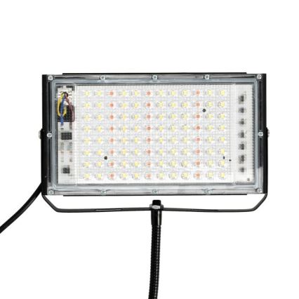 LED Prožektorius su stovu augalams auginti FIRON LED/45W/230V IP54 juoda