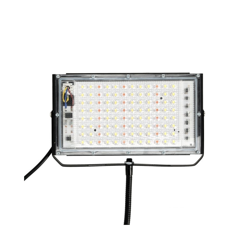 LED Prožektorius su stovu augalams auginti FIRON LED/45W/230V IP54 juoda