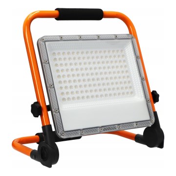 LED prožektorius su stovu LED/100W/230V 4500K IP65 oranžinis