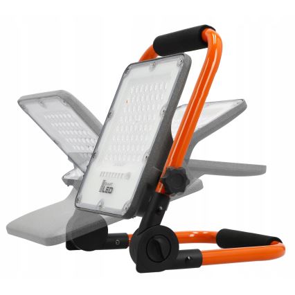 LED prožektorius su stovu LED/100W/230V 4500K IP65 oranžinis