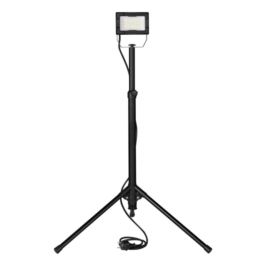 LED prožektorius su stovu LED/20W/230V 5000K IP65 juodas